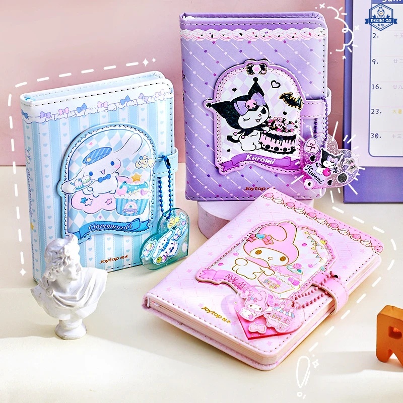 SANRIO สมุดโน๊ตไดอารี่ แต่งหัวเข็มขัดแม่เหล็ก ลายการ์ตูนอนิเมะ My Melody Kuromi น่ารัก เหมาะกับของขวัญวันหยุด สําหรับโรงเรียน