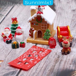 [Sunnimix1] ชุดงานฝีมือเรซิ่น ขนาดเล็ก 1:12 สําหรับชั้นวางหนังสือ ห้องรับประทานอาหาร ปาร์ตี้คริสต์มาส