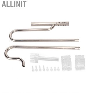 Allinit Inflow Outflow  Set Adjustable 304 Stainless Steel Fish Tank Lily with Surface Skimmer