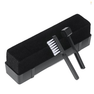 Must-Have Vinyl Record Player Cleaning Set - Velvet Brush, Carbon Fiber Stylus Brush, and Universal Cleaning Brush