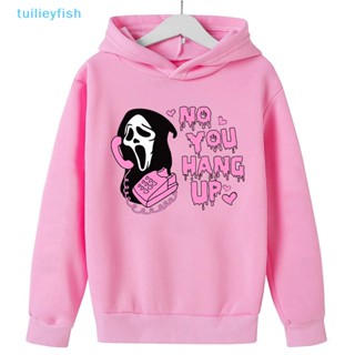 【tuilieyfish】สติกเกอร์ ลาย You Hang Up Horror Clothing Decals Halloween Horror Movie Pink Thermo Sticker สําหรับติดตกแต่งเสื้อผ้า【IH】