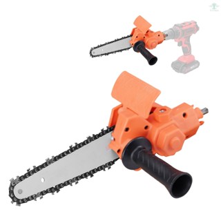 6 Inch Electric Drill Modified To Electric Chainsaw Tool Attachment Electric Chainsaws Accessory Practical Modification Tool Set Woodworking Cutting Tool