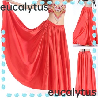 Eucalytus1 กระโปรงเต้นรํา ผู้หญิง ส่องแสง กระโปรงยาว กันแดด กระโปรงเต้นรําหน้าท้อง