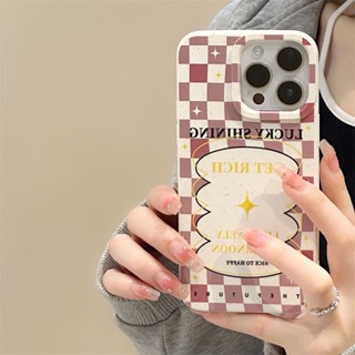 [พร้อมส่ง] เคสโทรศัพท์มือถือ ลายตารางหมากรุก สําหรับ Apple iPhone 15 14 13 12 11 PROMAX XS XR XSMAX SE2020 6 7 8PLUS MINI