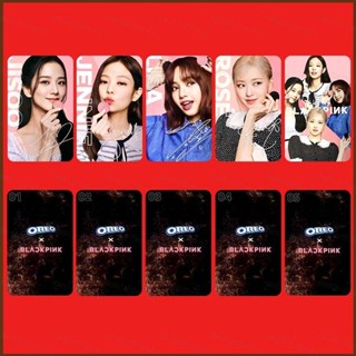 Ns2 โปสการ์ดอัลบั้ม BLACKPINK OREO JENNIE Pink ink ROSE SN2 4 5 ชิ้น ต่อชุด