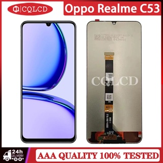 อะไหล่หน้าจอสัมผัสดิจิทัล LCD แบบเปลี่ยน สําหรับ OPPO Realme C53 Narzo N53 RMX3761