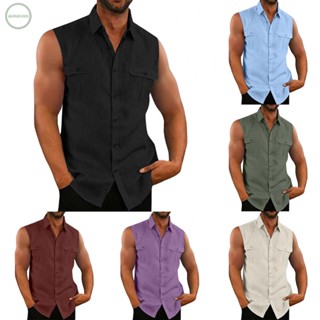 GORGEOUS~Men Shirt Beach With Chest Pockets Brand New Breathable Button Down Print