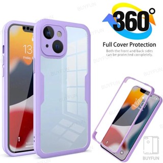 4TH 360° Case Double-Side Anti-Fall Protect Shell Front+Back Shockproof Case For iphone 13 14 15 pro max 15plus