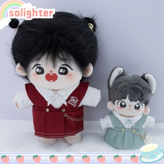 Solighter ชุดยูนิฟอร์มตุ๊กตา ผ้าฝ้าย 5 สี 10 20 ซม. 1 ชุด