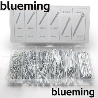 Blueming2 ชุดอุปกรณ์คลิปล็อกกุญแจ สเตนเลส ชุบสังกะสี 4 ขนาด 555 ชิ้น