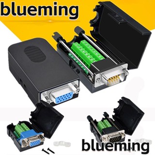 Blueming2 ขั้วต่อ VGA 15 พิน ปลั๊ก 15 พิน น็อต Type 3+6 สกรู D-SUB DB15 VGA สําหรับคอมพิวเตอร์