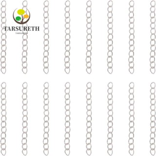 Tarsureth สายโซ่เกลียว สีเงิน สําหรับทําเครื่องประดับ