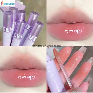 Leike Freeze Jelly Lip Glaze Mirror Water Glaze ไม่หลุดลอกง่าย ICECUBES