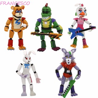 Francesco โมเดลตุ๊กตาหมี Five Nights at Freddys Lightening FNAF Nightmare PVC สําหรับตกแต่งรถยนต์