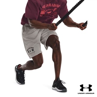 Under Armour UA Mens Project Rock Iron Heavyweight Terry Shorts อันเดอร์ อาร์เมอร์ กางเกงออกกำลังกาย สำหรับผู้ชาย
