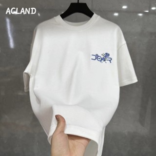 Acland เสื้อยืดผู้ชาย ผู้ชายเสื้อเชิ้ต เสื้อยืด ผ้านุ่ม ใส่สบาย ไม่หด ไม่ต้องรีด MTX2390KJI 36Z230909