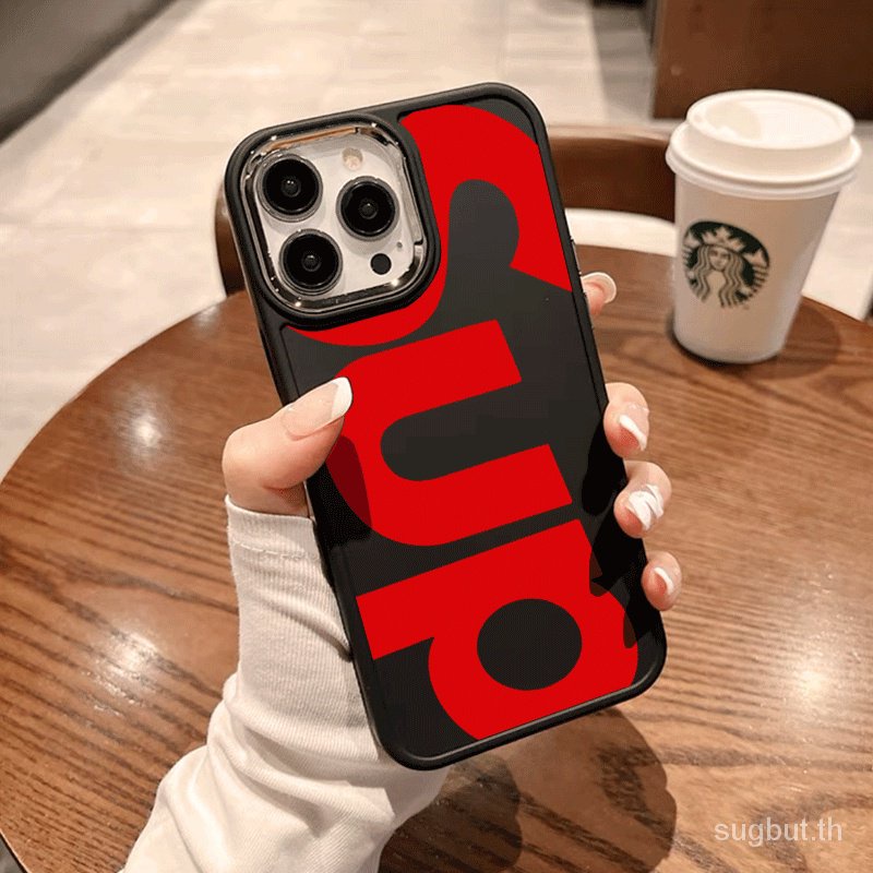 Sup เคสโทรศัพท์มือถือ ชุบไฟฟ้า กันกระแทก ลายฉลากภาษาอังกฤษ แฟชั่น สําหรับ iPhone 7 8 plus 15promax 11 12 13 14 15 pro max 11promax 13promax 14promax xr xsmax 14plus