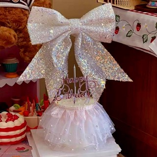 จี้โบว์ ขนาดใหญ่ หลากสี สําหรับตกแต่งต้นคริสต์มาส DIY