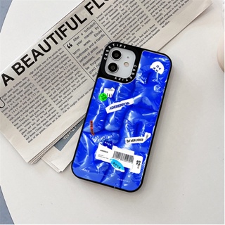 Casetify X Ader Tube PC สีเงิน กระจกสีดํา เคส iPhone แบบแข็ง สําหรับ iPhone 15 14 13 12 11 Pro MAX IX XS MAX XR 6 6s 7 8 Plus เคสกันกระแทก