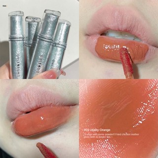 Oulesong Mirror Rich Lip Glaze ไวท์เทนนิ่ง Mirror Doodle ลิปสติกไวท์เทนนิ่งไม่หลุดร่วงง่าย nuuo