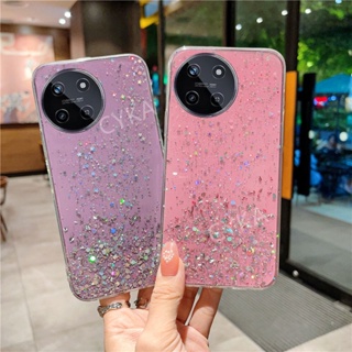 ใหม่ เคสโทรศัพท์มือถือใส แบบนิ่ม ลายกากเพชร สําหรับ Realme 11 Pro Pro+ Realme11 4G 5G NFC C51 C53 Realme C51 Realme11 4G 2023