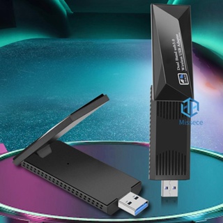 ดองเกิลรับสัญญาณ Wi-Fi ไร้สาย 1300Mbps USB WiFi USB 3.0 Dual Band 2.4 5GHz ฟรีไดรเวอร์ สําหรับ PC แล็ปท็อป เดสก์ท็อป [Missece.th]