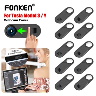 FONKEN ฝาครอบกล้องเว็บแคม ป้องกันการแอบมอง เพื่อความเป็นส่วนตัว สําหรับ Tesla Model 3 Y PC Laptop