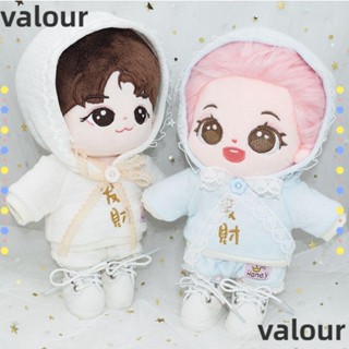 Valour เสื้อผ้าตุ๊กตาไอดอล ผ้าฝ้าย ขนาดเล็ก 20 ซม. 1 ชุด 1 คู่