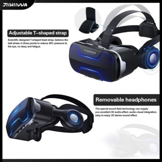 Jl- VR Shinecon G02ED แว่นตา VR 3D พาโนรามา สําหรับสมาร์ทโฟน 4.7-6.0 นิ้ว