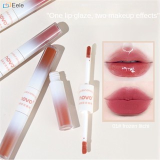 Sentimental DualEffect Lip Glaze Mirror สูตรไม่เหนียวเหนอะหนะ ให้ความชุ่มชื้นและลิปกลอสราคาไม่แพงสำหรับนักเรียนหญิง ลิปกลอสติดทนนาน กันน้ำ ไม่เปลี่ยนสีง่าย (จัดส่งวันนี้)