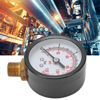 Pressure Gauge เกจวัดแรงดัน ยึดล่าง 0-150 PSI (10 bar) 2 นิ้ว