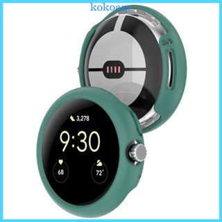 Kok เคสป้องกัน สําหรับ Pixel Smartwatch PC ชุบ อุปกรณ์เสริมนาฬิกาข้อมืออัจฉริยะ