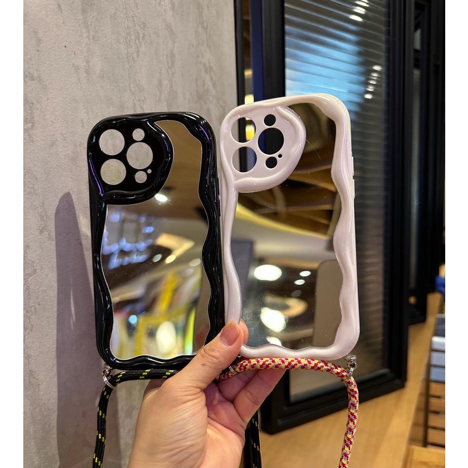 0024 VV CASE SLINGCASE WAVE MIRROR HP OPPO A5i A5PRO A3 A3X A55 F11 A38 A18 A78 RENO 6 10 A7 A5S A12