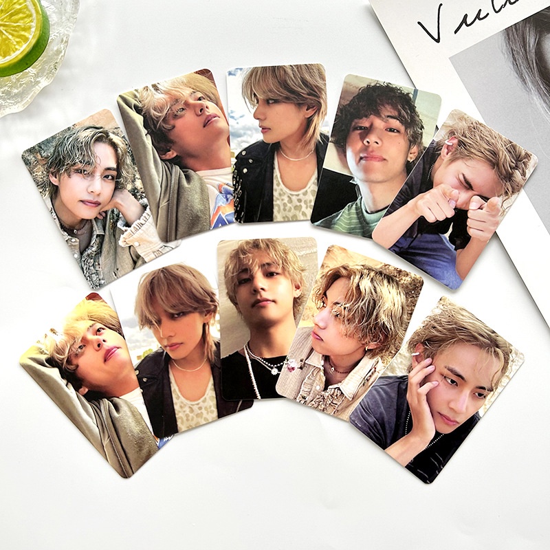 โปสการ์ดอัลบั้ม Kim Taehyung Star Kpop V Layover Solo สําหรับเก็บสะสม