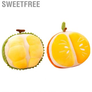 Sweetfree Fruit Stuffed  Toy Cute Soft Durian Orange Sleeping Pillow Cushion Hugging Doll for Kids Adults Home Decor