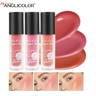 Anglicolor3 สนับสนุน Monochrome Liquid Blush Fit Body Brightening Sleeping Silkworm Natural Fit Nude แต่งหน้า veemm