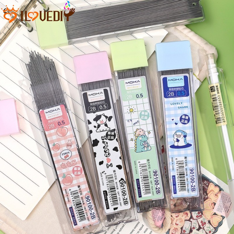 [ Featured ] 0.5 มม. อุปกรณ์การเรียน สํานักงาน / แกนเปลี่ยนดินสอเขียนหนังสือ / ไส้ดินสอ เรซิน ความจุสูง / ไส้ดินสออัตโนมัติ การ์ตูน / เครื่องเขียนนักเรียน