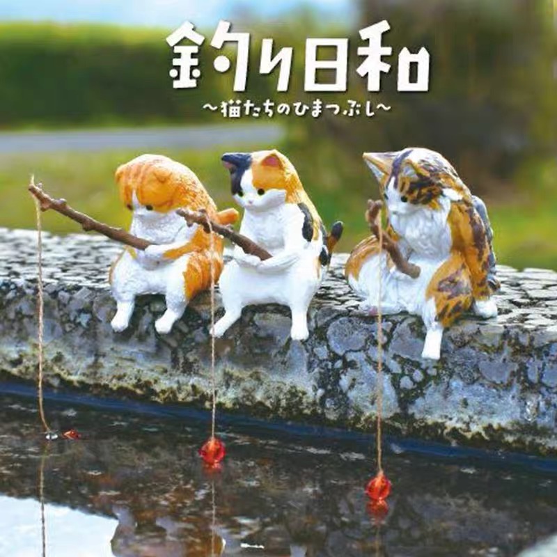 1 ชิ้น แมวน่ารัก ตกแต่ง ที่สดใส สวยหรู แมว ตู้ปลา ตกแต่งโต๊ะ ตกแต่ง