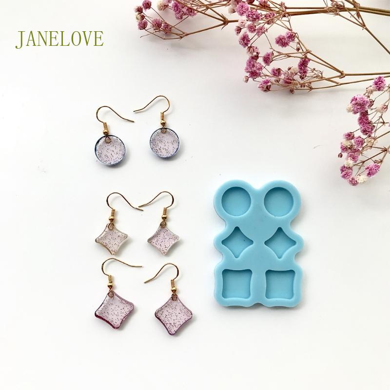 Jlove แม่พิมพ์ซิลิโคนเรซิ่น แฮนด์เมด สําหรับทําต่างหู จี้พวงกุญแจ DIY