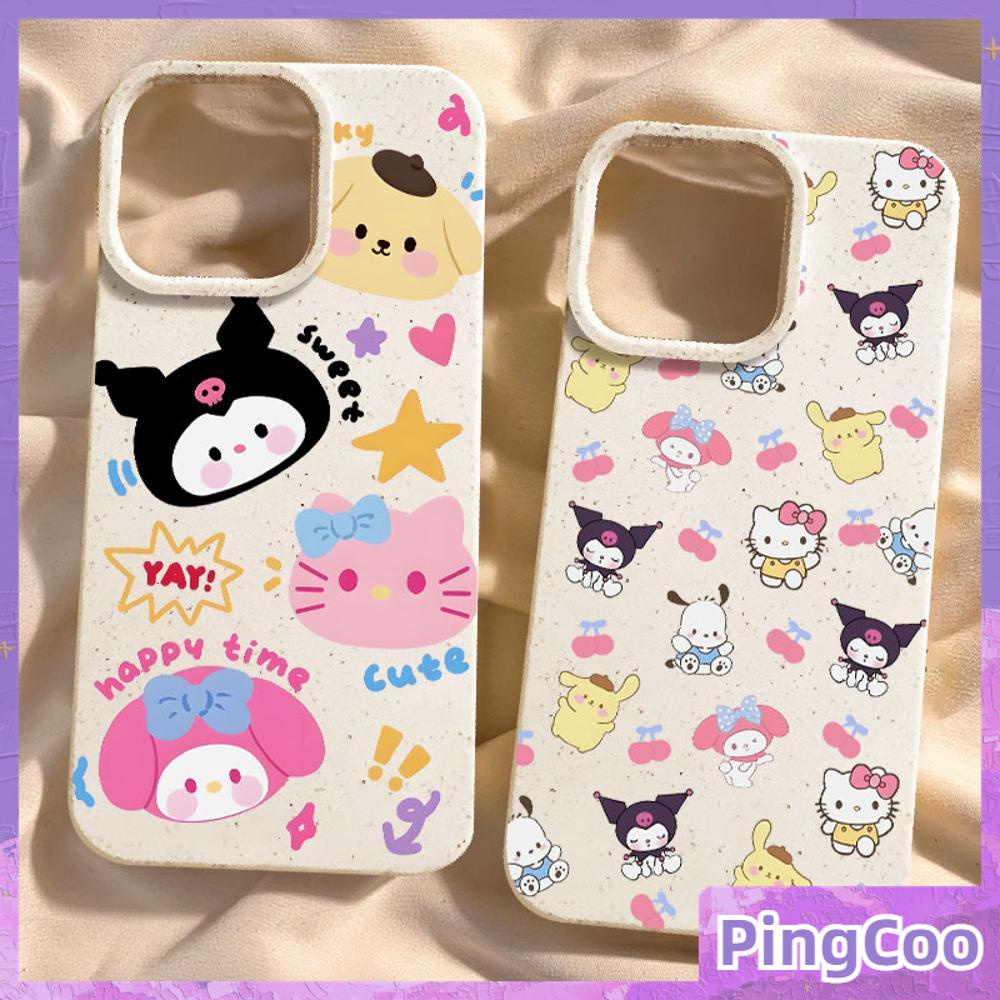 Pingcoo - เข้ากันได้สำหรับ เคส iphone 11 เคสไอโฟน เคสไอโฟน11 กรณีเป็นมิตรกับสิ่งแวดล้อมย่อยสลายได้สีขาวกรณีกันกระแทก TPU น่ารักการ์ตูนสีดำแมวสีชมพูเข้ากันได้กับ iPhone 15 PRO MAX 14 PRO MAX 13 PRO MAX 12Pro MAX XR XS 7Plus 8 PLUS