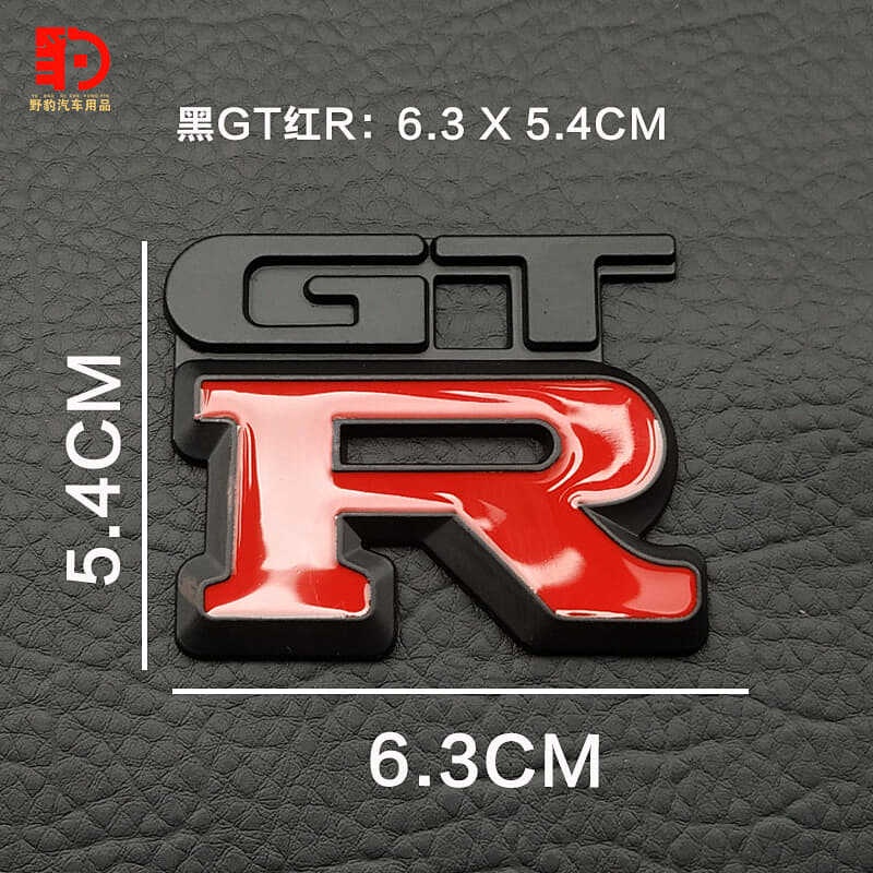 Gtr Bumper Stickers Suitable for Gtr Modified 3d Personality Metal Gtr Car Logo Car Rear Sticker Trunk Label Decorative Car Bumper Stickers vmMd