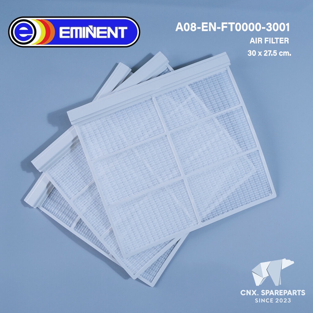 A08-EN-FT0000-3001 แผ่นกรองฝุ่นแอร์ Eminent Air (1แผ่น) ฟิลเตอร์แอร์ อิมิเน้นท์ สำหรับแอร์แขวน รุ่น ER, EER