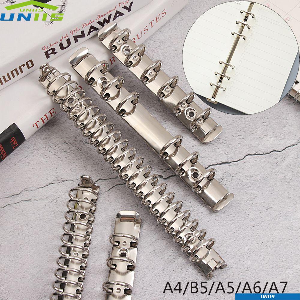 Uniis คลิปห่วงสันห่วง ขนาด A4 B5 A5 A6 A7 เติมได้ อุปกรณ์เสริม สําหรับโน้ตบุ๊ก สํานักงาน