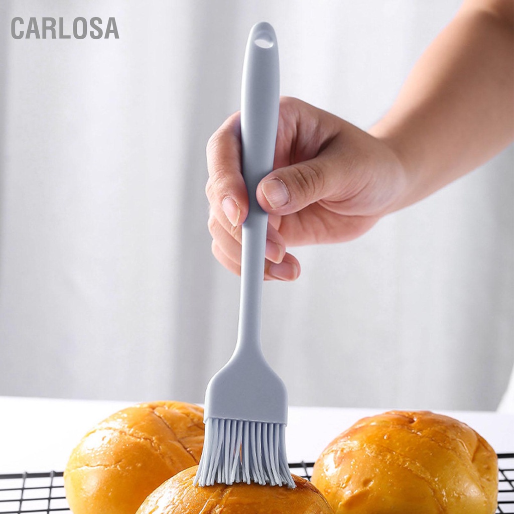 CARLOSA แปรงทาขนมอาหารเกรดซิลิโคนที่ถอดออกได้ทนความร้อนครัวแปรงอาหารสำหรับการอบย่างทำอาหารน้ำมันเนยซอสตุรกี