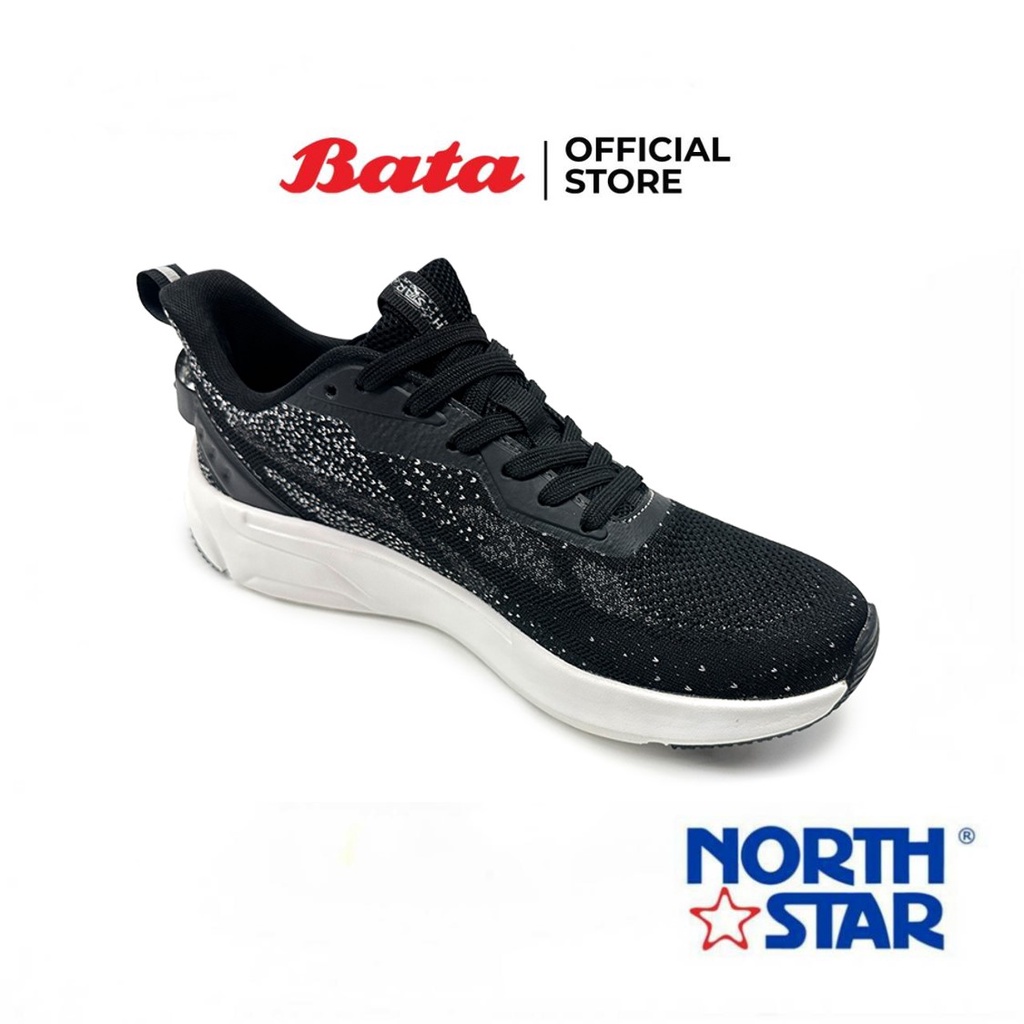 Bata บาจา by North Star รองเท้าผ้าใบสนีคเกอร์แบบผูกเชือก สำหรับผู้ชาย รุ่น KAZUYA  สีขาว 8201055 สีดำ 8206055