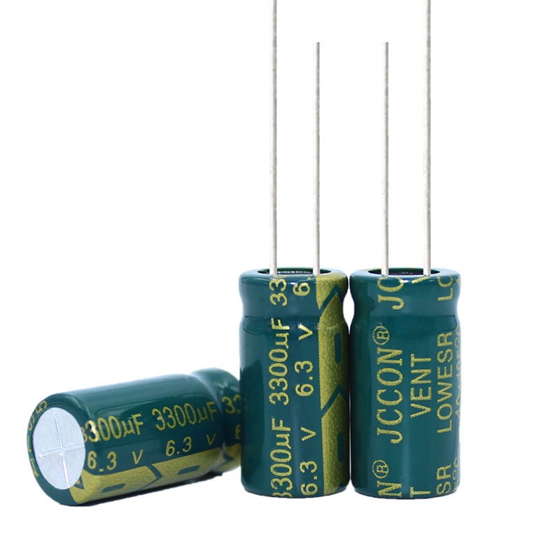 6.3 V3300UF Electrolytic Capacitor 6.3v 3300uf DECCON สีเขียวทองความถี่สูงความต้านทานต่ําเมนบอร์ดตัวเก็บประจุข้อมูลจําเพาะ: 10 มม.X17 มม.