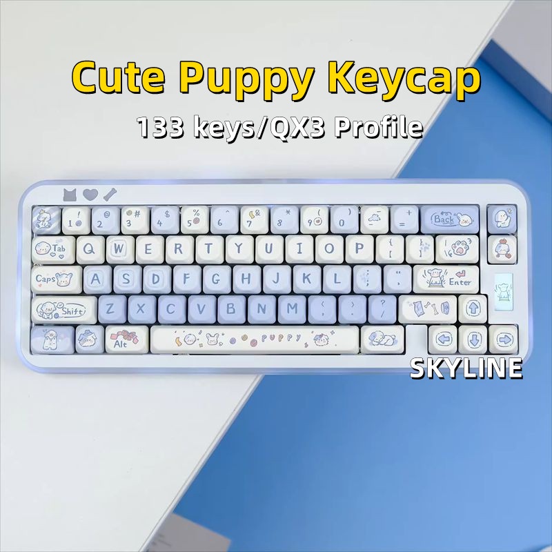 【พร้อมส่ง】ปุ่มกดคีย์บอร์ด 133 คีย์ QX3 ห้าด้าน สําหรับ Cherry MX Switch Mechanical Keyboard RK61/Anne Pro 2/GK61 KTT TTC BOX Switch