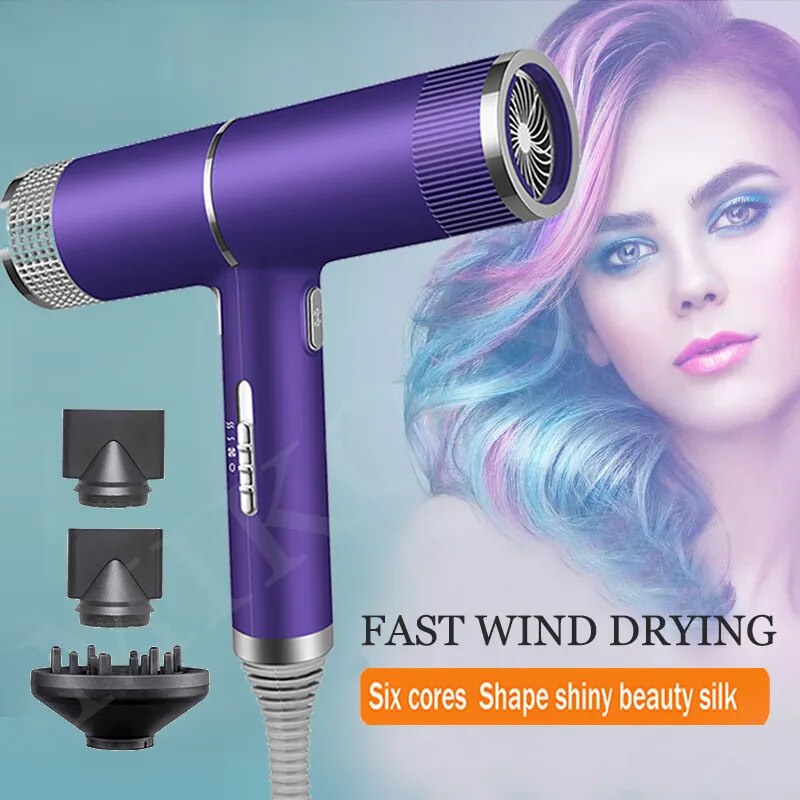 Professional Hair Dryer Infrared Negative Ionic Blow Dryer Hot&Cold Wind Salon Hair Styler Tool Hair