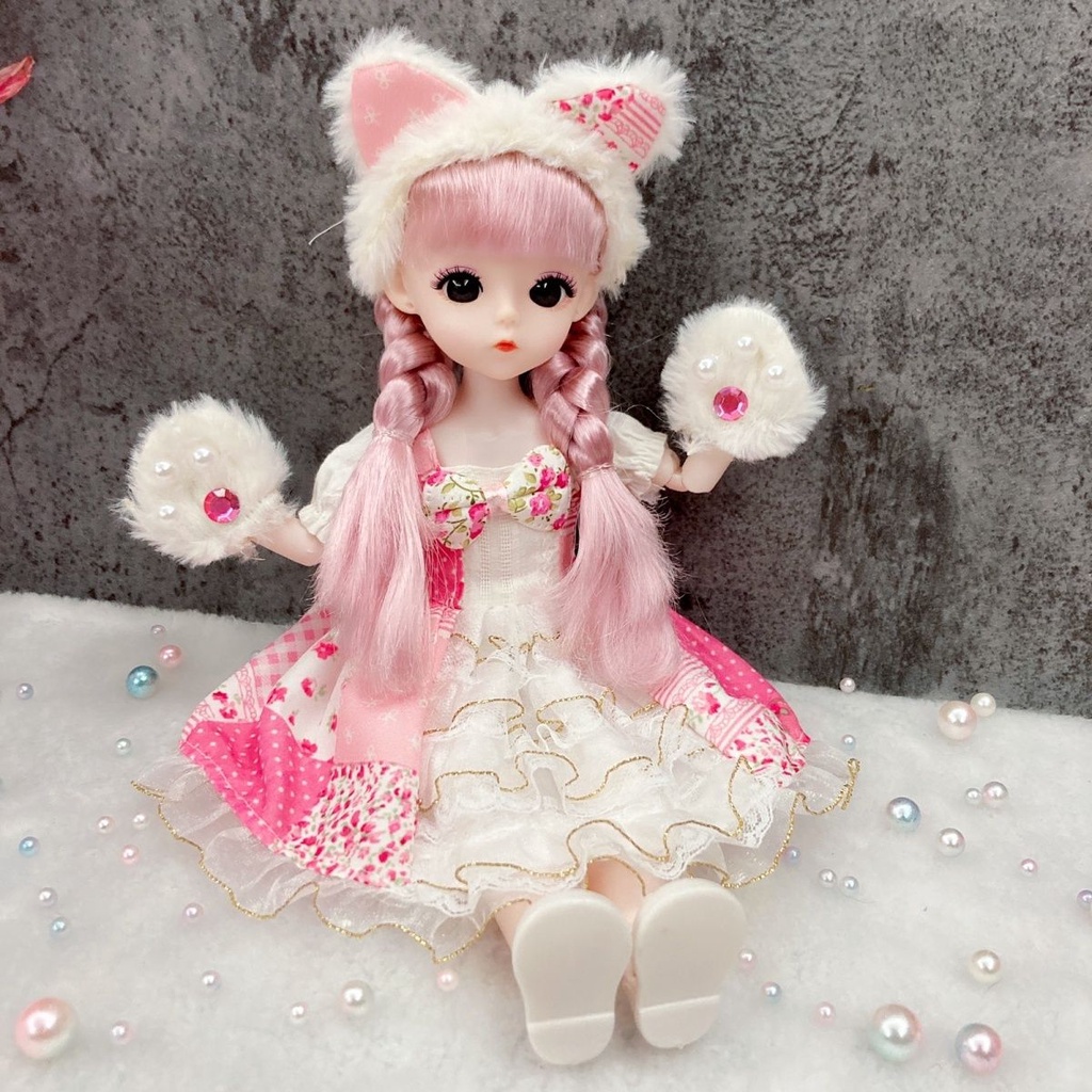 ตุ๊กตาบาร์บี้ Bjd น่ารักมาก ขนาด 30 ซม. สไตล์ใหม่ ของเล่นสําหรับเด็กผู้หญิง 2023