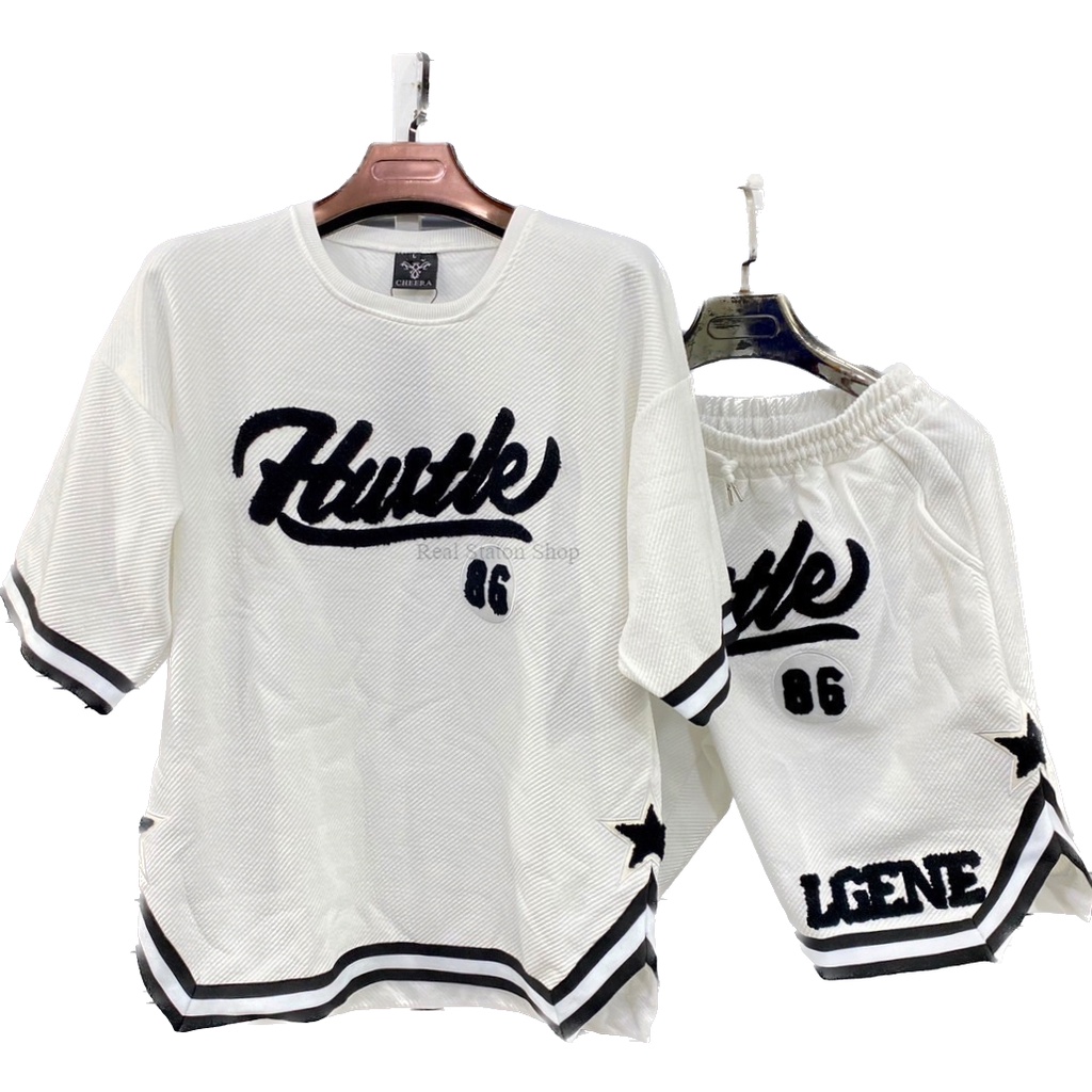 ชุดเซ็ทผู้ชาย เสื้อและกางเกง ลายปัก เนื้อผ้าหนา นุ่มรื่นใส่สบาย 699 บาทส่งฟรี